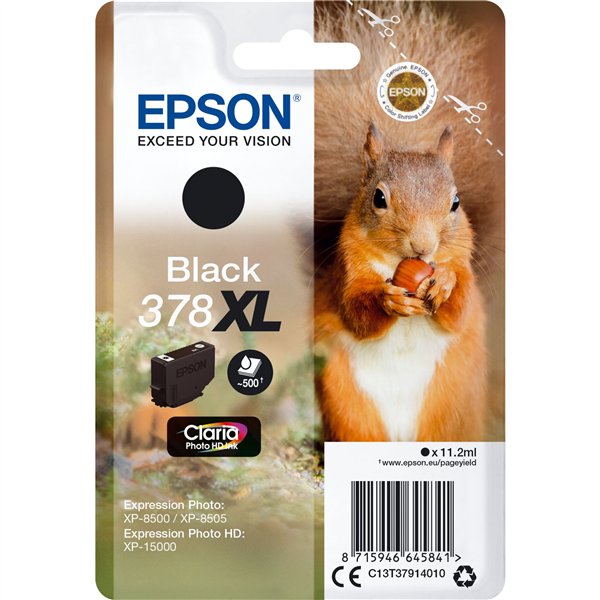 Epson cartuccia nero Claria Photo HD 378 XL    T 3791