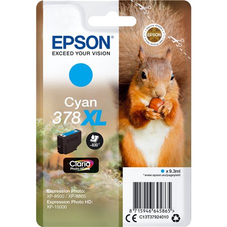 Epson cartuccia ciano Claria Photo HD 378 XL    T 3792