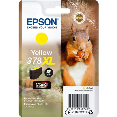 Epson cartuccia giallo Claria Photo HD 378 XL    T 3794