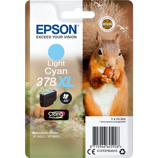 Epson cartuccia light ciano Claria Photo HD 378 XL    T 3795