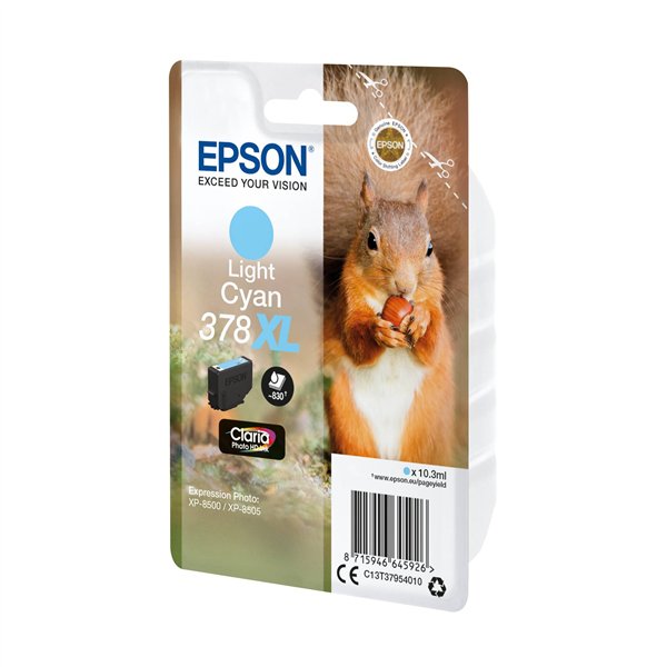 Epson cartuccia light ciano Claria Photo HD 378 XL    T 3795