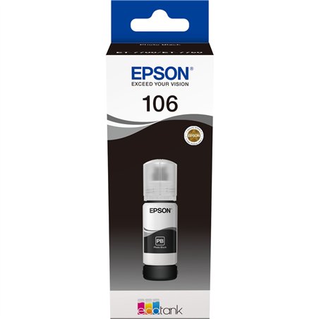Epson EcoTank foto nero T 106 70 ml               T 00R1