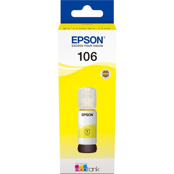 Epson EcoTank giallo T 106 70 ml               T 00R4