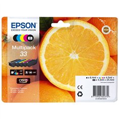 Epson Multipack Claria Premium BK/PBK/C/M/Y 33           T 3337