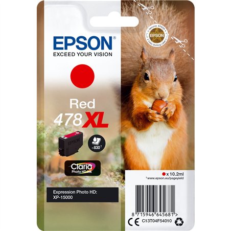 Epson cartuccia rosso Claria Photo HD 478 XL    T 04F5