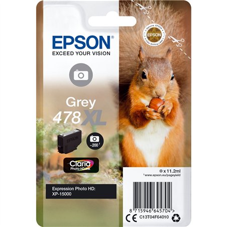 Epson cartuccia grigio Claria Photo HD 478 XL    T 04F6