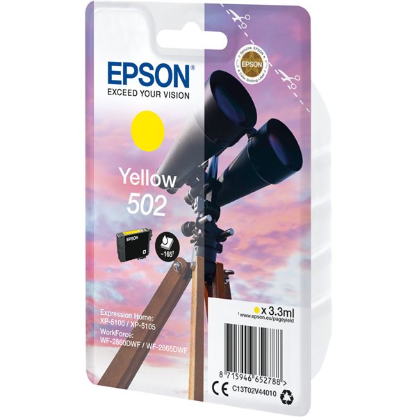 Epson cartuccia giallo 502                       T 02V4