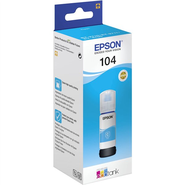 Epson EcoTank ciano T 104 65 ml               T 00P2