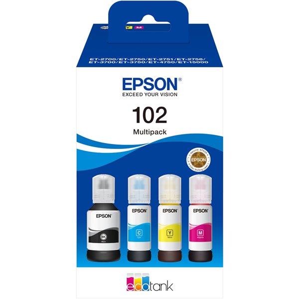 Epson EcoTank 4-colori Multipack T 102                     T 03R6