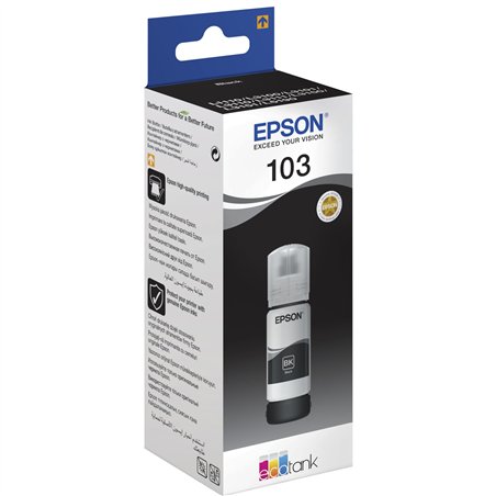 Epson EcoTank nero T 103 65 ml               T 00S1