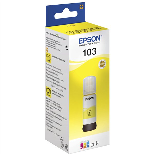 Epson EcoTank giallo T 103 65 ml               T 00S4