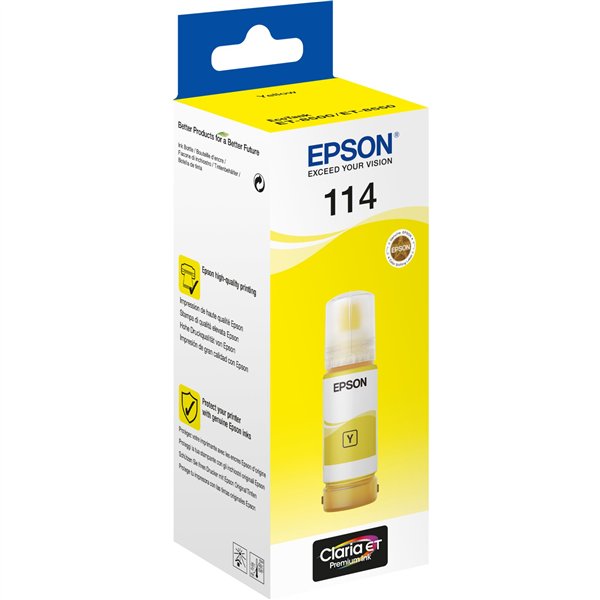 Epson EcoTank giallo T 114 70 ml               T 07B4