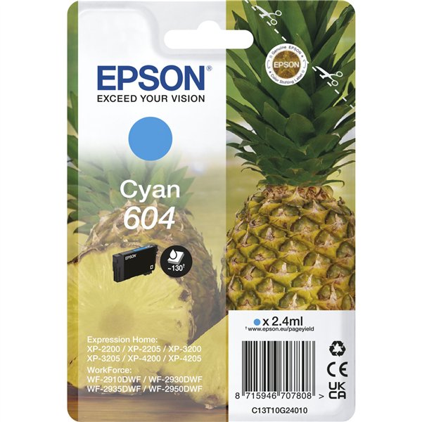 Epson cartuccia ciano 604                       T 10G2