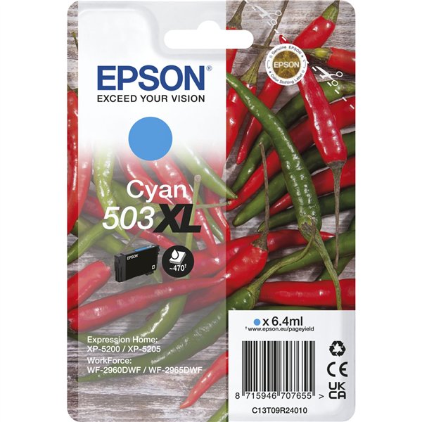 Epson cartuccia ciano 503 XL                    T 09R2