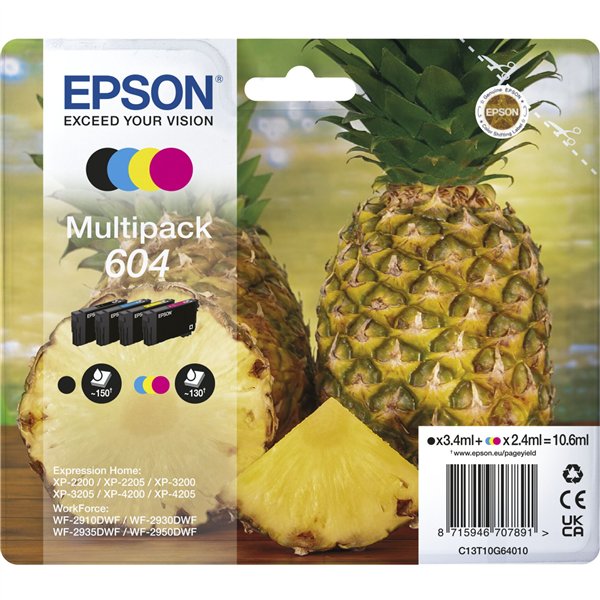 Epson Multi confezione 4 colori 604                       T 10G6