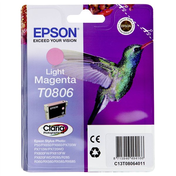 Epson cartuccia     light magenta T 080             T 0806
