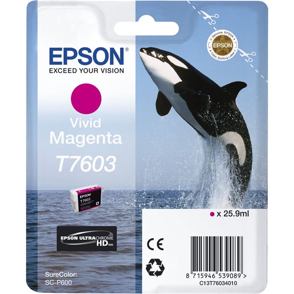 Epson cartuccia vivid magenta T 7603 N