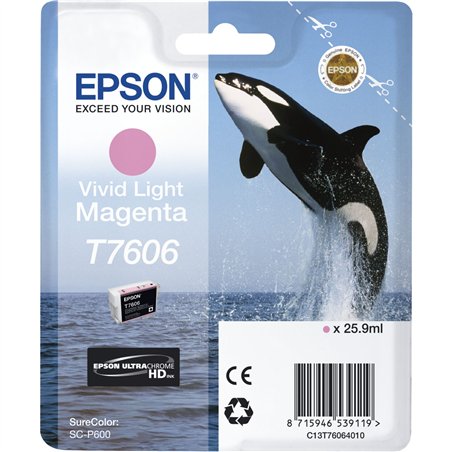 Epson cartuccia vivid light magenta T 7606 N