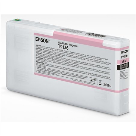 Epson cartuccia vivid light magenta T 913 200 ml     T 9136N