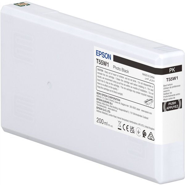 Epson cartuccia foto nero T 55W 200 ml              T 55W1
