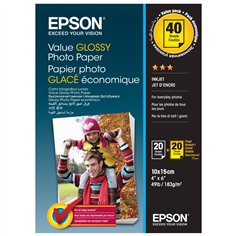 2x 20 Epson Value lucido Photo carta 10x15 cm, 183 g S 400044