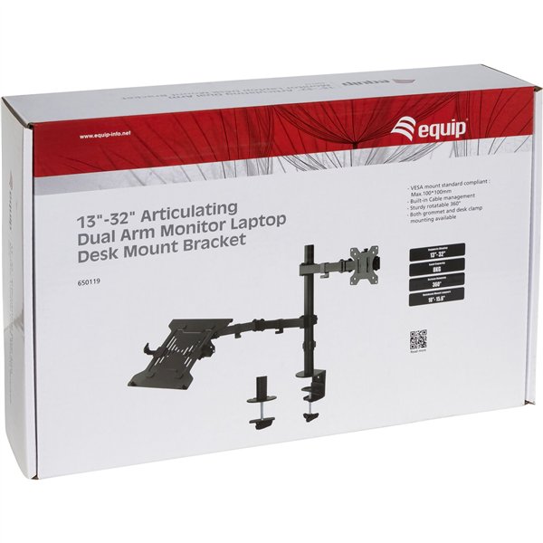 equip supporto tavolo 360° LCD- + supporto notebook