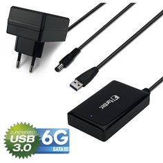 FANTEC USB 3.2 Gen 1A SATA 6G adatt. DOCK SSD HDD nero 2