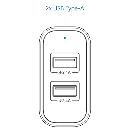 FANTEC SC-A224 24 Watt 4.8A QC-2