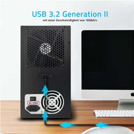 FANTEC MB-X10U31H 10x 3,5  alloggiamento