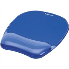 Fellowes Crystal Gel tappetino mouse poggiapolsi blu 2