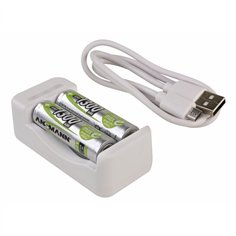 Ansmann caricabat.Basic II incl. 2 x AA 1300mAh batt.1001-0119-01 2