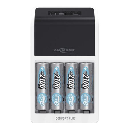 Ansmann Comfort Plus caricatore incl. 4xAA2100 batt.1001-0094-01