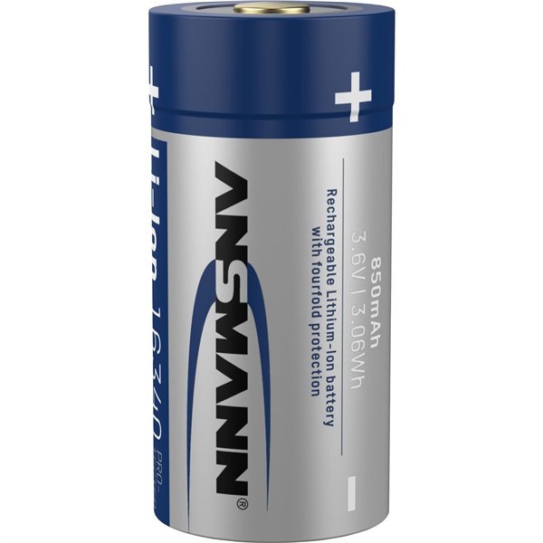 Ansmann 16340 Li-Ion batt.850mAh 3,6V versione standard 1300-0017