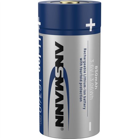 Ansmann 16340 Li-Ion batt.850mAh 3,6V versione standard 1300-0017