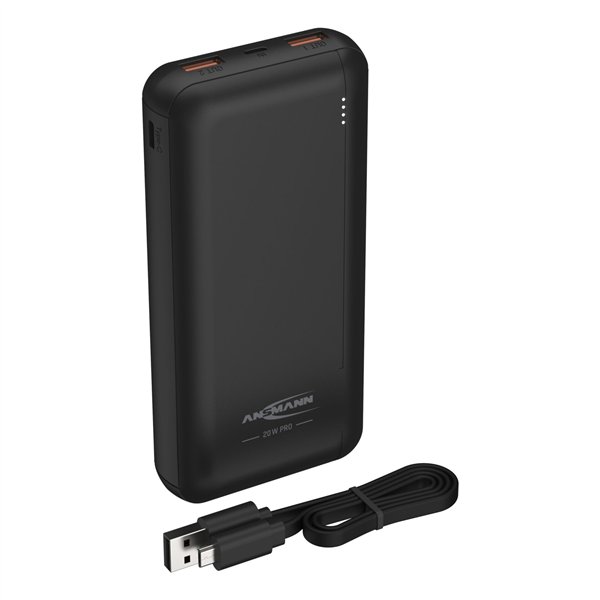 Ansmann Powerbank 20.000 mAh PB320PD USB-C Ein/Ausg.1700-0147