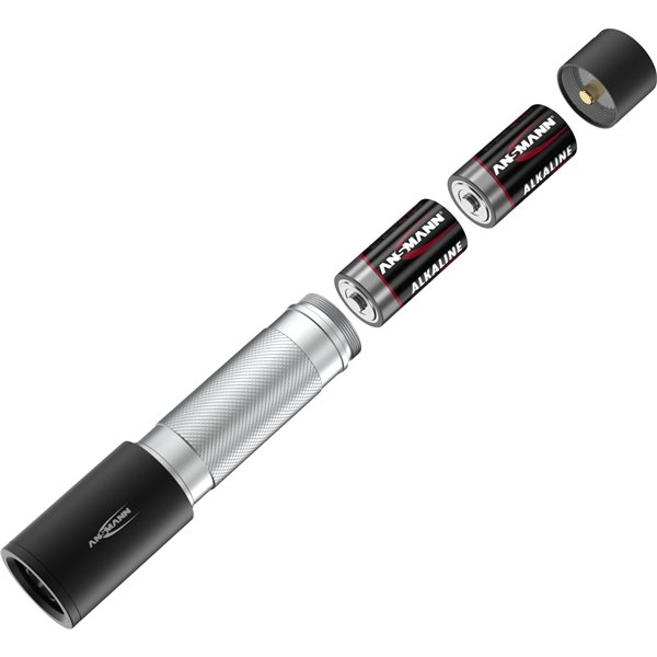 Ansmann LED torcia elettr. Daily Use 300B incl.2xBaby C 1600-0430