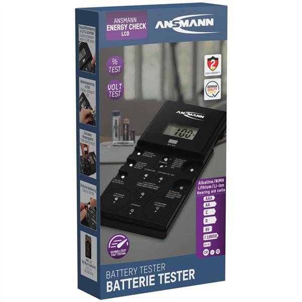 Ansmann Energy Check LCD tester per pile        1900-0100
