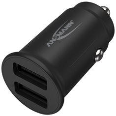 Ansmann In-Car caricabatt. CC212 2xUSB 2400mA           1000-0030