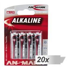 20x4 Ansmann Alkaline Mignon AA LR 6 red-line           5015563