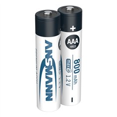 12x2 Ansmann maxE NiMH batt. Micro AAA 800 mAh 2