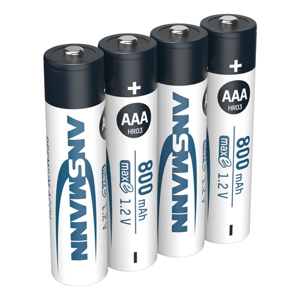 12x4 Ansmann maxE NiMH batt. Micro AAA 800 mAh