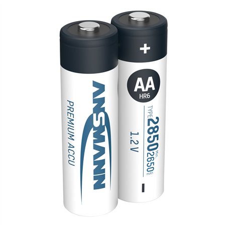 12x2 Ansmann NiMH batt. 2850 Mignon AA 2650 mAh