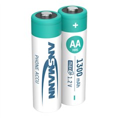 12x2 Ansmann maxE NiMH batt. Mignon AA 1300 mAh DECT PHONE 2