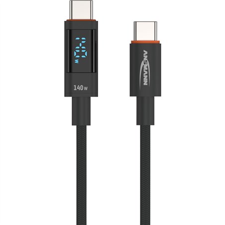 Ansmann USB-C/USB-C cavo 120cm  140 Watt Power Del.  1700-0176