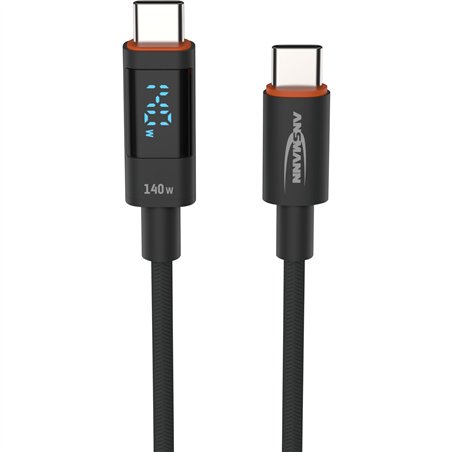 Ansmann USB-C/USB-C cavo 120cm  140 Watt Power Del.  1700-0176