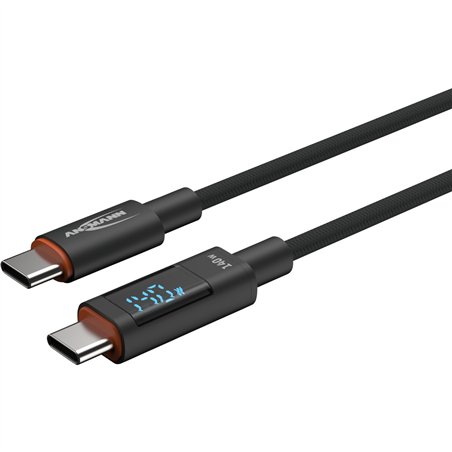 Ansmann USB-C/USB-C cavo 120cm  140 Watt Power Del.  1700-0176