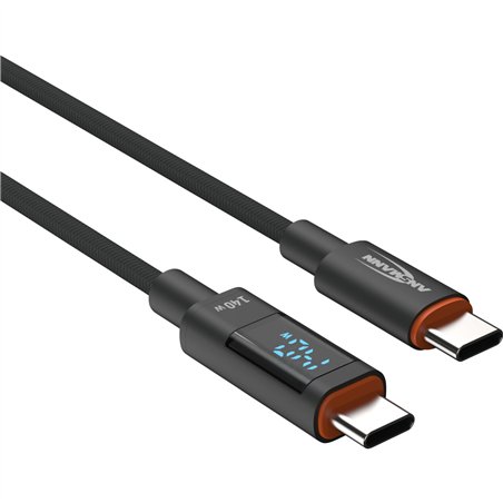 Ansmann USB-C/USB-C cavo 120cm  140 Watt Power Del.  1700-0176