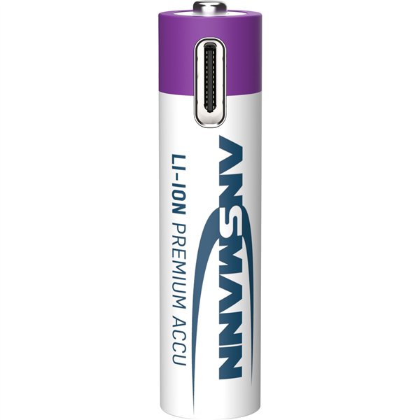 1x4 Ansmann Lithium batt. Micro AAA 400mAh + cavo ric. 1311-0028