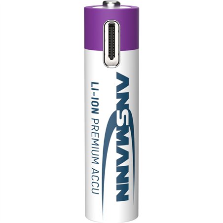 1x4 Ansmann Lithium batt. Micro AAA 400mAh + cavo ric. 1311-0028