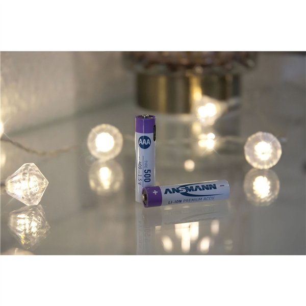 1x4 Ansmann Lithium batt. Micro AAA 400mAh + cavo ric. 1311-0028